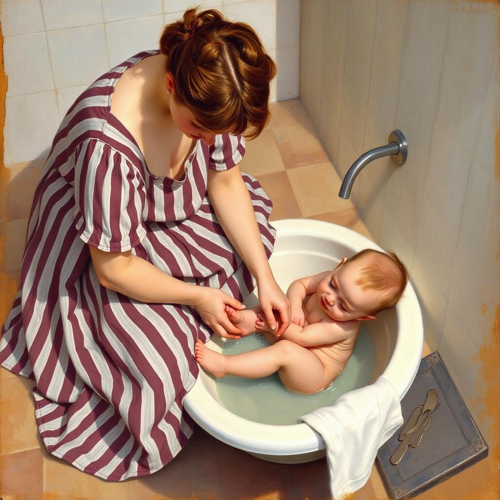The Child's Bath — The Mirror